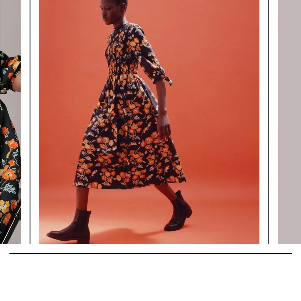 Whistles 100% cotton midi dress - Picture 5 of 10